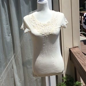 J.   Crew Top beaded XS